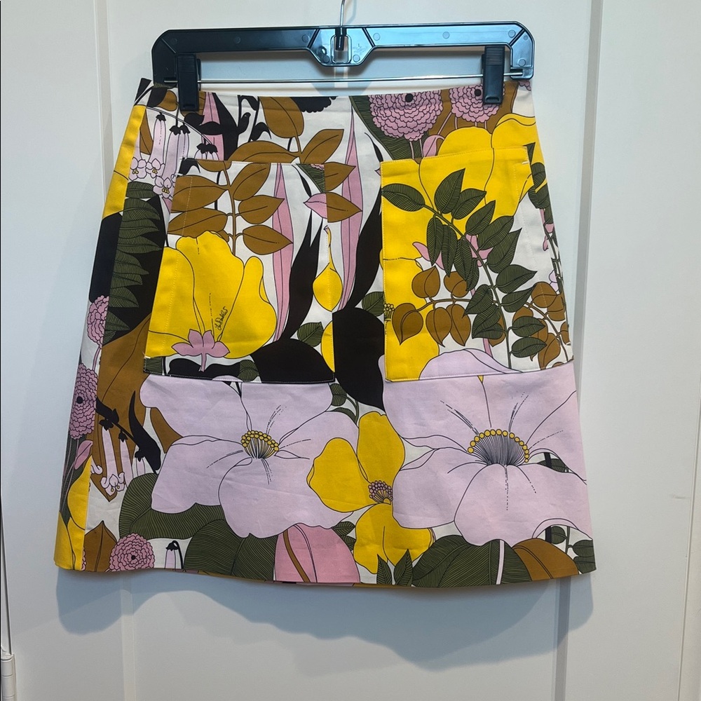 LA DoubleJ A-Line Skirt in Yellow, Pink, and Green